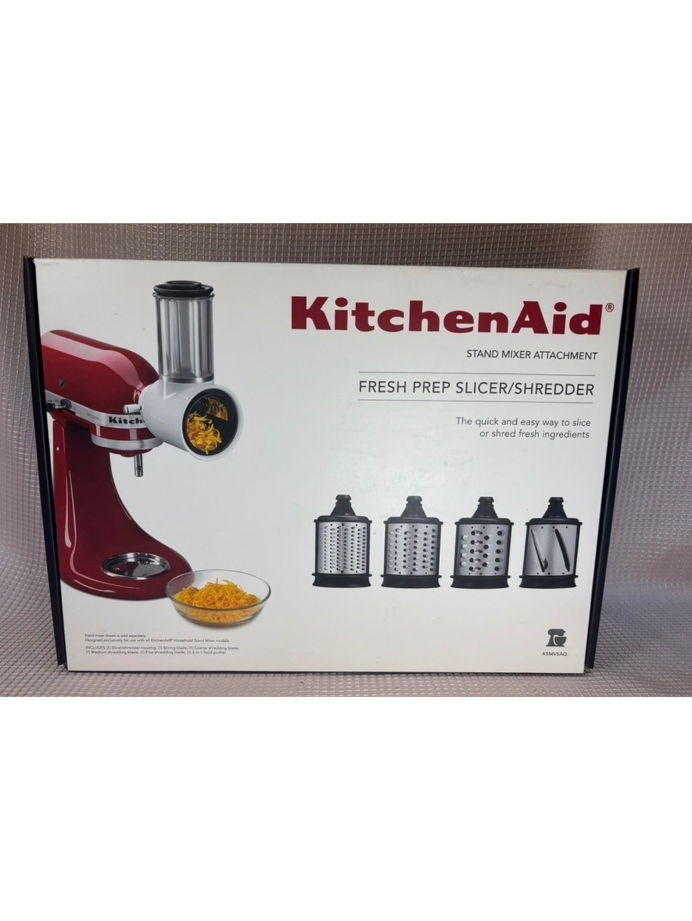 KitchenAid Fresh Prep Slicer/Shredder Attachment (ksmvsa) White with 3 blades